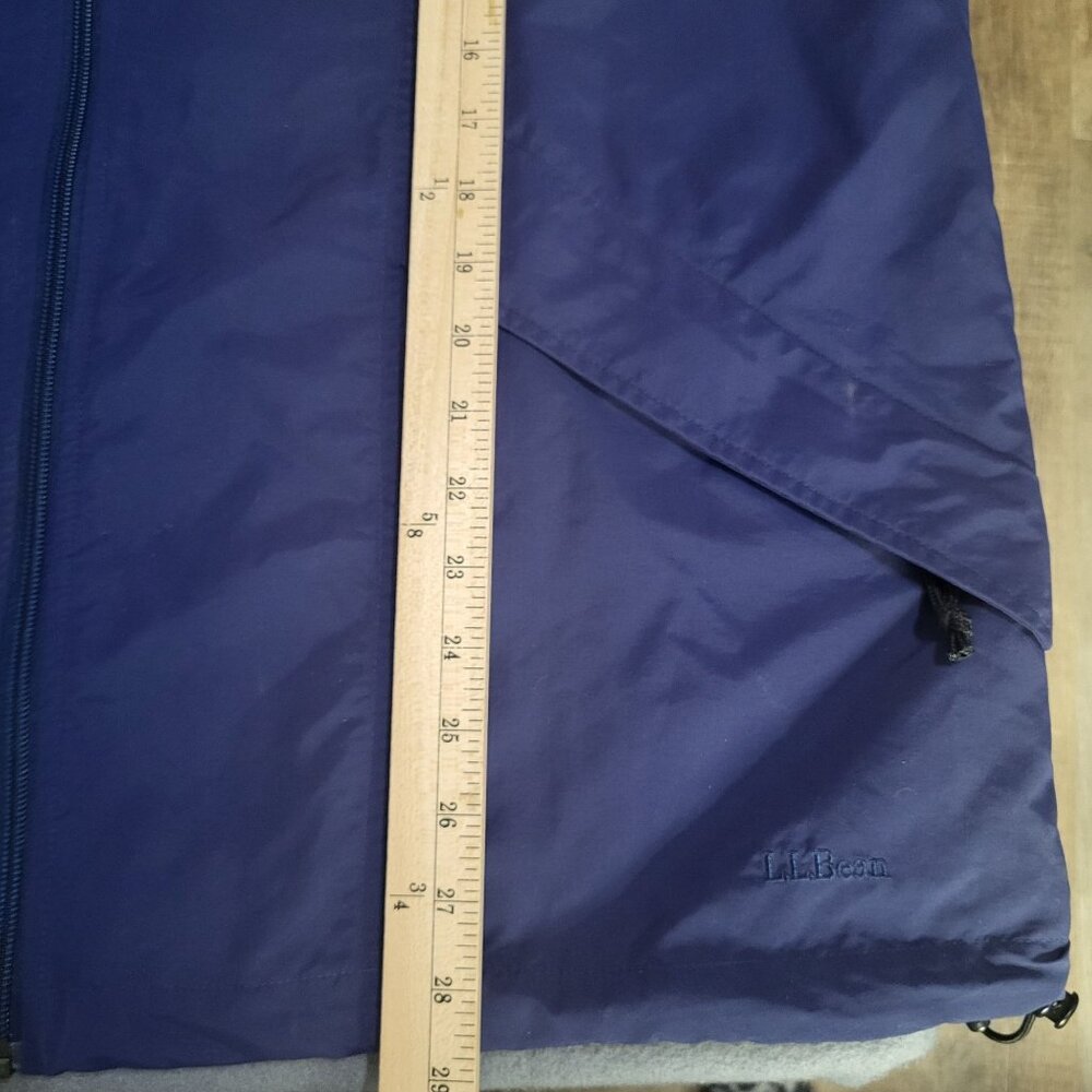 L.L. Bean Women's 2XL Lightweight Windbreaker Navy Blue Nylon Jacket Vintage VTG - Picture 9 of 11